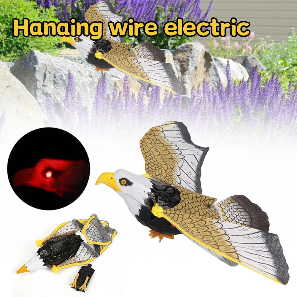 Hanging Eagle Luminous Bird With Music Repellent Flying Bird Scarer Garden Decoration Flying Bird For Gardening Accessories Tool
Hanging Eagle Luminous Bird With Music Repellent Flying Bird Scarer Garden Decoration Flying Bird For Gardening Accessories Tool