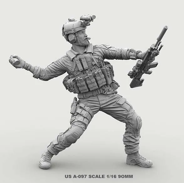 1/16 USA Resin Soldier Figure Kits Special forces Model Colorless And Self-assembled A-97
1/16 USA Resin Soldier Figure Kits Special forces Model Colorless And Self-assembled A-97