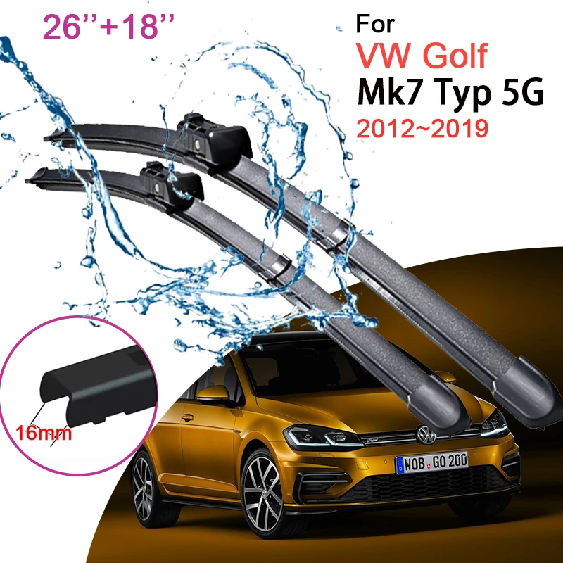 Car Front Windshield Window Wiper Blades for VW Golf Mk7 Typ 5G 2012~2019 2013 2014 Frameless Rubber Snow Scraping Accessories
Car Front Windshield Window Wiper Blades for VW Golf Mk7 Typ 5G 2012~2019 2013 2014 Frameless Rubber Snow Scraping Accessories