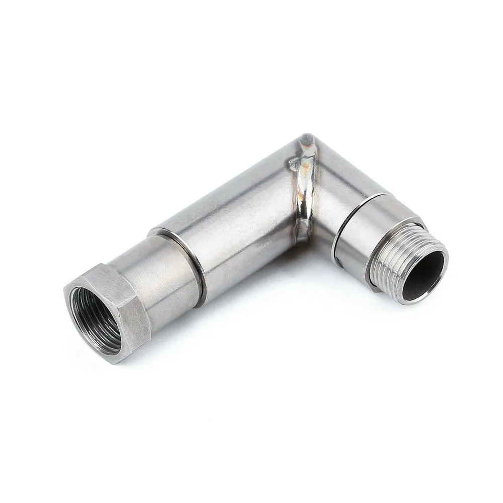 Universal M18 x 1.5 Oxygen O2 Sensor Spacer Extender Extension Header 90 Degree 02 Bung HHO Adapter Pipe Kit Car Accessories
Universal M18 x 1.5 Oxygen O2 Sensor Spacer Extender Extension Header 90 Degree 02 Bung HHO Adapter Pipe Kit Car Accessories
