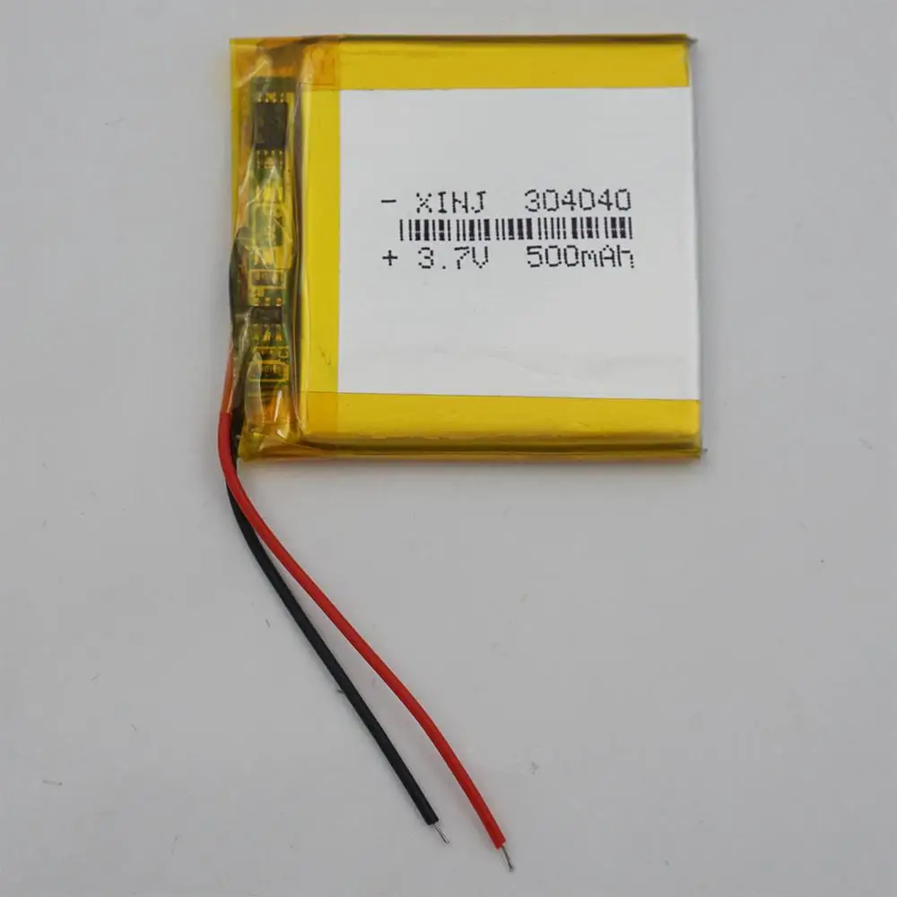 3.7V 500 mAh 304040 Polymer Li Lithium Lipo Battery For GPS Sat Nav Mp3 MP4 Record Pen Headset DashCam Car Camera LED Lighting
3.7V 500 mAh 304040 Polymer Li Lithium Lipo Battery For GPS Sat Nav Mp3 MP4 Record Pen Headset DashCam Car Camera LED Lighting