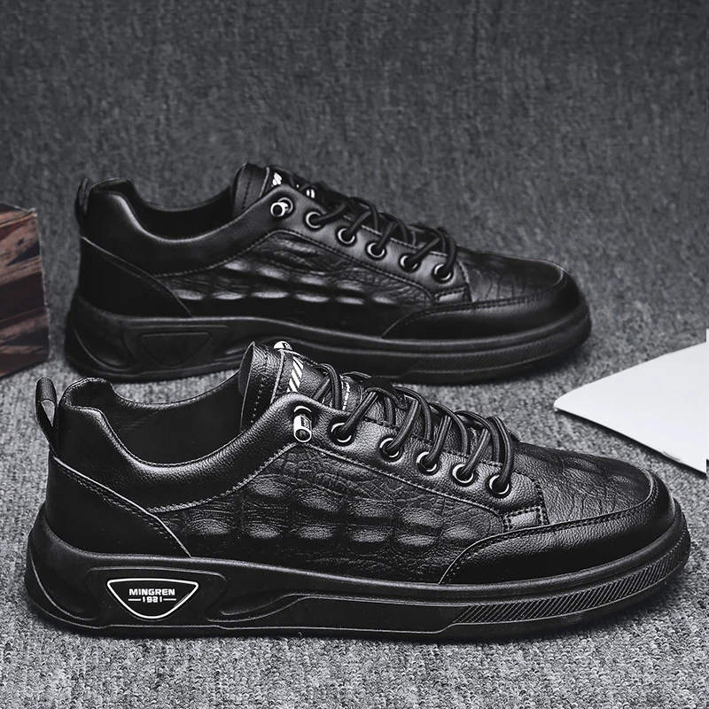 Brand New leather Men Leather Casual Shoes Crocodile Print Men Spring Autumn Flat Shoes Cool Leisure Sneakers Loafers
Brand New leather Men Leather Casual Shoes Crocodile Print Men Spring Autumn Flat Shoes Cool Leisure Sneakers Loafers
