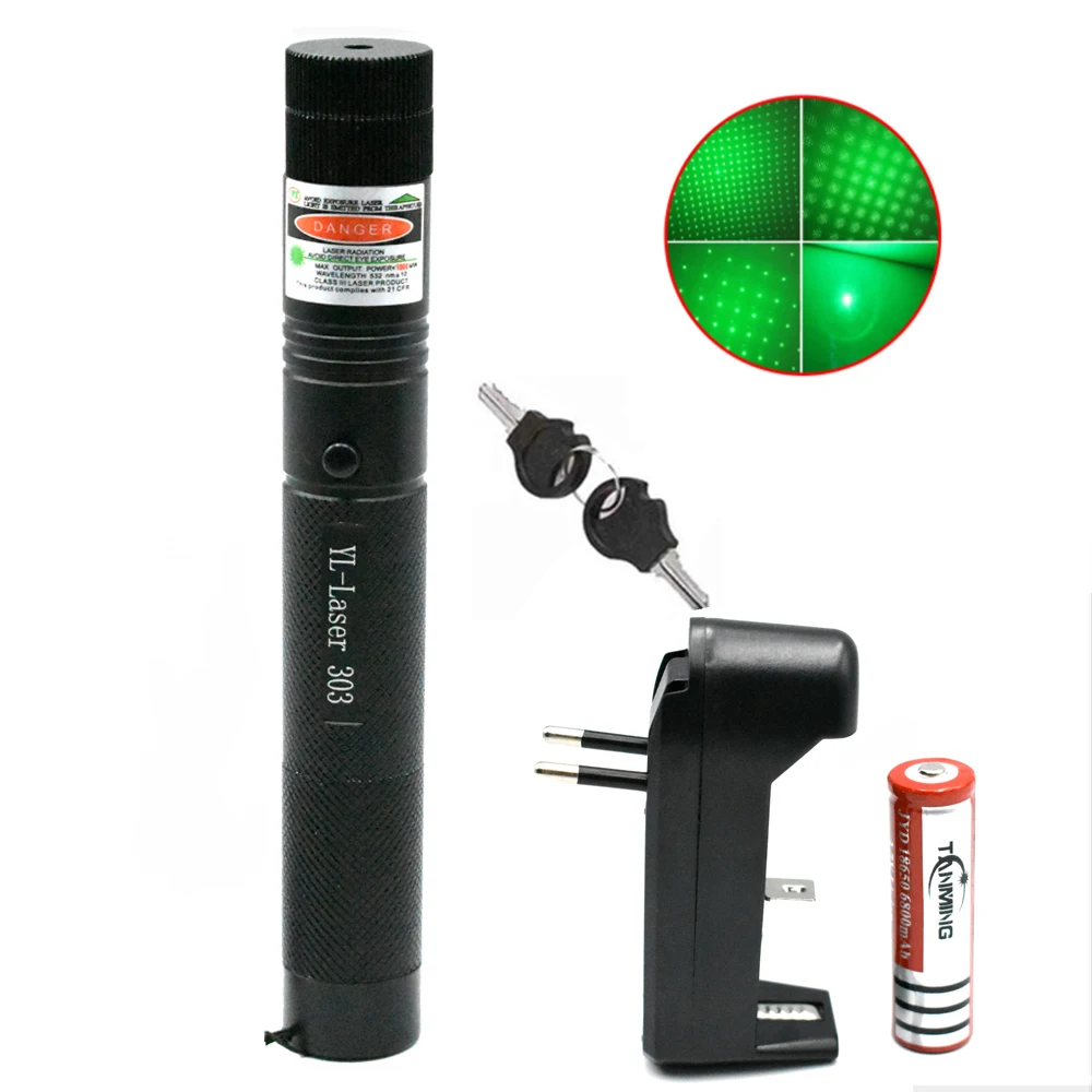 Green Laser Sight Laser 303 Pointer 10000m 532 nm Powerful device Adjustable Focus Lazer with Laser 303 Star Caps
Green Laser Sight Laser 303 Pointer 10000m 532 nm Powerful device Adjustable Focus Lazer with Laser 303 Star Caps
