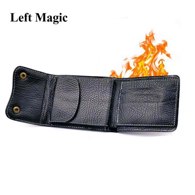 Бумажник Magic Fire + кошелек для карт-2 в 1 фокусы профессиональных фокусов аксессуары