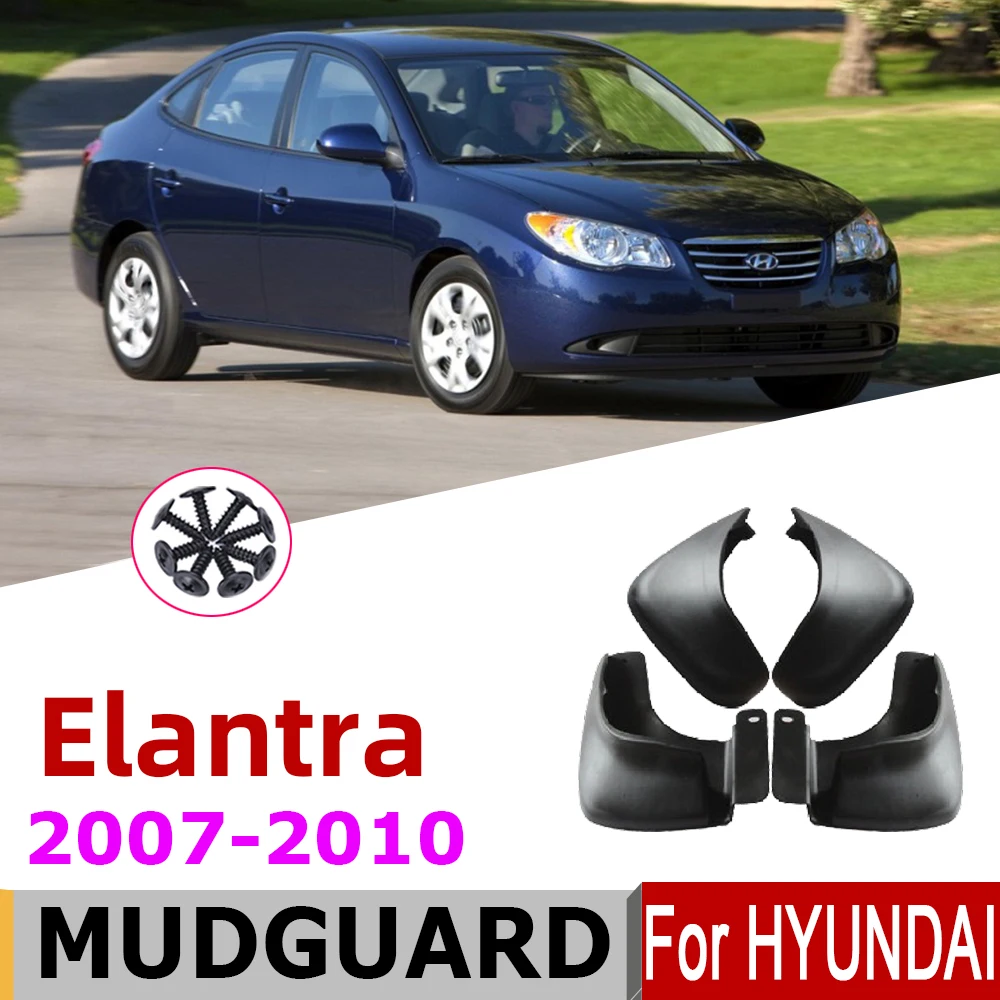 

Car Mudflaps For Hyundai Elantra HD 4th 4 Gen 2010 2009 2008 2007 Fender Mud Guard Flap Splash Flaps Mudguards Accessories