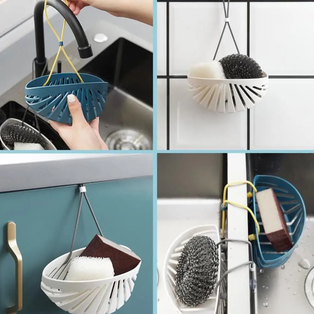 Sponge Holder Storage Basket Drain Rack Sponge Shell Tools Type Bag Drain Hanging Storage Holder Basket Sink Soap Bath Port Z6X7 
Sponge Holder Storage Basket Drain Rack Sponge Shell Tools Type Bag Drain Hanging Storage Holder Basket Sink Soap Bath Port Z6X7