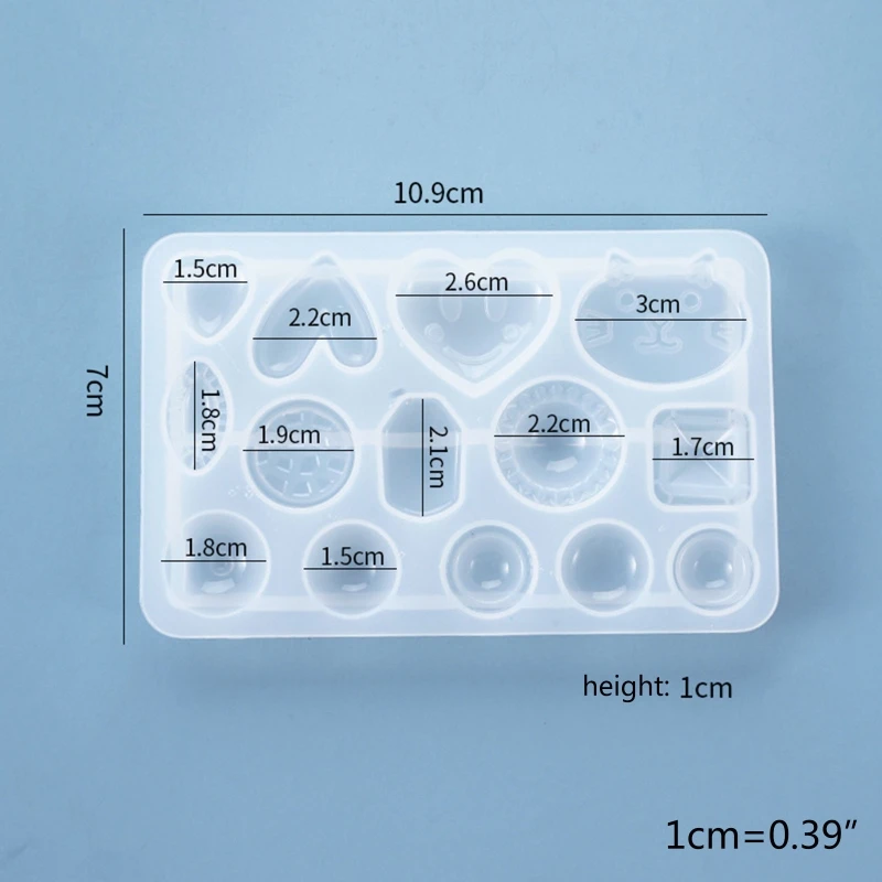 Crystal Epoxy Resin Mold Ear Studs Silicone Mould DIY Crafts Jewelry Earring Pendant Making Tools
Crystal Epoxy Resin Mold Ear Studs Silicone Mould DIY Crafts Jewelry Earring Pendant Making Tools