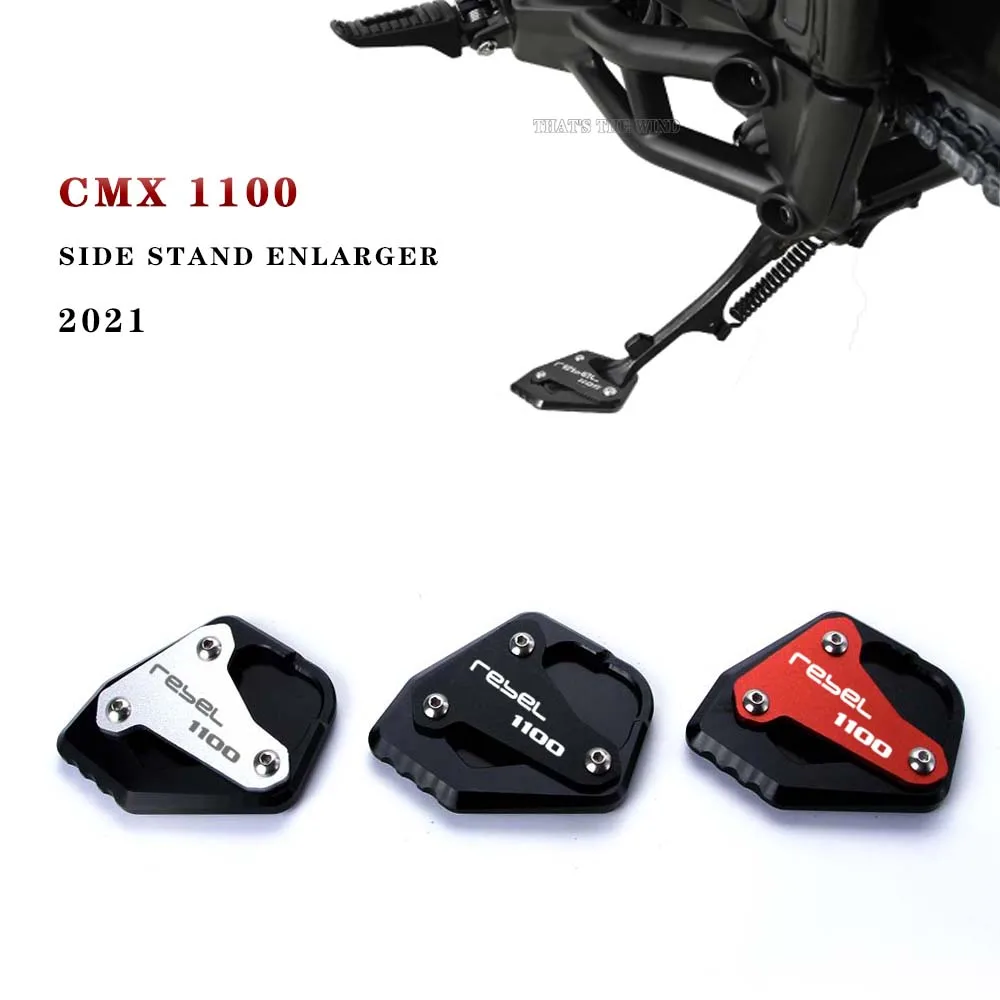 

Side Stand Enlarger FOR HONDA REBEL CMX1100 CM CMX 1100 2021 Motorcycle CM1100 Kickstand CNC Enlarge Extension