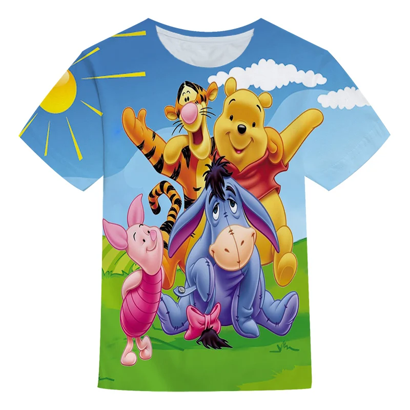 4T-14T Kids Summer Short Sleeve Anime T-Shirts Boys/Girls Cartoon Winnie And Tigger The Pooh Children 3D Print Cute Funny Tops
4T-14T Kids Summer Short Sleeve Anime T-Shirts Boys/Girls Cartoon Winnie And Tigger The Pooh Children 3D Print Cute Funny Tops