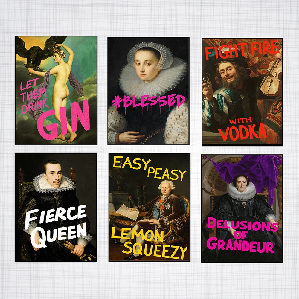 Canvas Art Prints Quote Phrase Posters Vintage Queen Wall Pictures Funny Portrait Painting Living Bed Room Wall Decor Frameless
Canvas Art Prints Quote Phrase Posters Vintage Queen Wall Pictures Funny Portrait Painting Living Bed Room Wall Decor Frameless