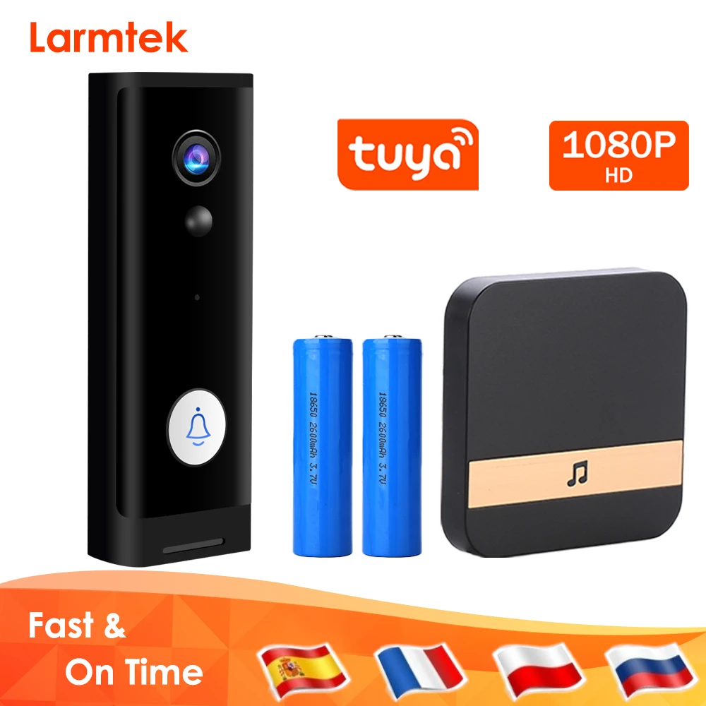 Tuya 1080P HD Smart Doorbell Camera WiFi Wireless Video Intercome Security Camera Outdoor For Remote Monitoring IR Night Vision
Tuya 1080P HD Smart Doorbell Camera WiFi Wireless Video Intercome Security Camera Outdoor For Remote Monitoring IR Night Vision