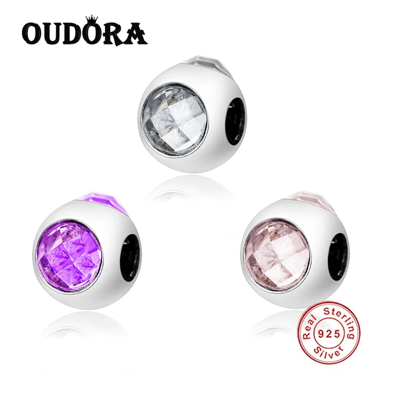 925 Sterling Silver Fit Original Pandora Charm Bracelet 925 Silver 3 Sides Clear Zircon Charm Beads Jewelry Berloque Making
925 Sterling Silver Fit Original Pandora Charm Bracelet 925 Silver 3 Sides Clear Zircon Charm Beads Jewelry Berloque Making