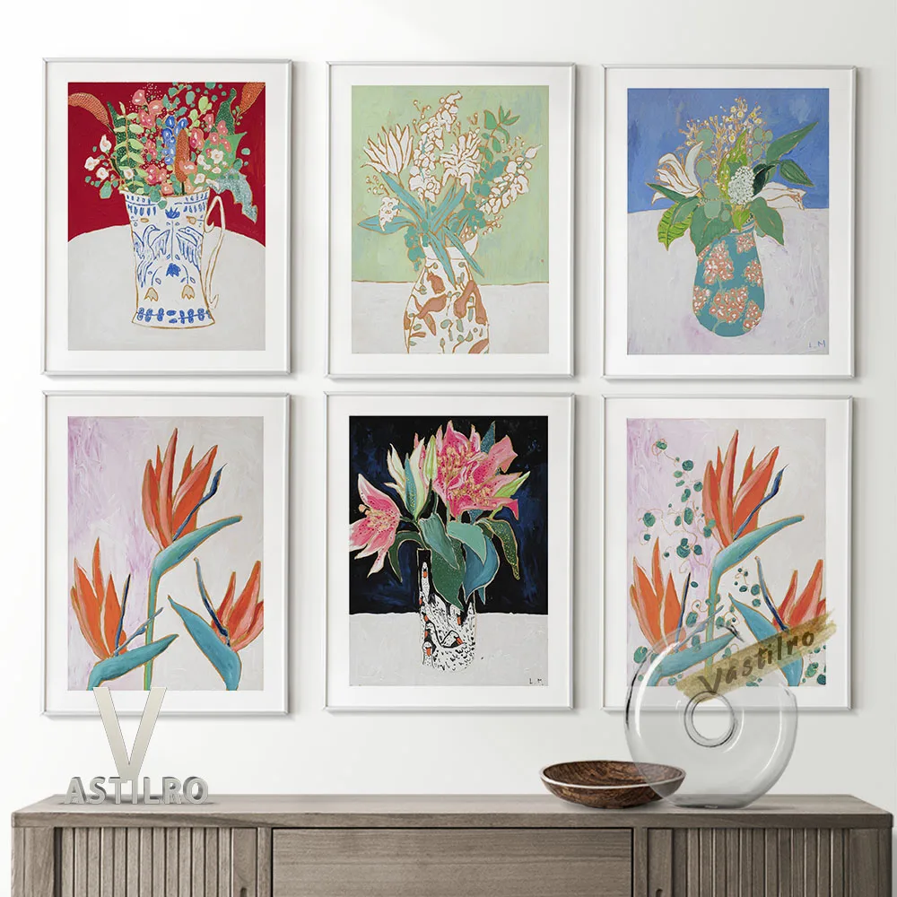 Bouquet Flower Exhibition Collection Vintage Art Poster Bird Of Paradise Art Prints Canvas Painting Modern Fashion Home Decor
Bouquet Flower Exhibition Collection Vintage Art Poster Bird Of Paradise Art Prints Canvas Painting Modern Fashion Home Decor