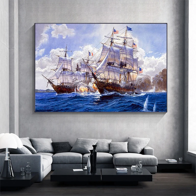 Canvas Painting Seascape Poster Sailboat in the Ocean Classical Living Room Decoration Wall Pictures ART Poster and Prints Decor
Canvas Painting Seascape Poster Sailboat in the Ocean Classical Living Room Decoration Wall Pictures ART Poster and Prints Decor