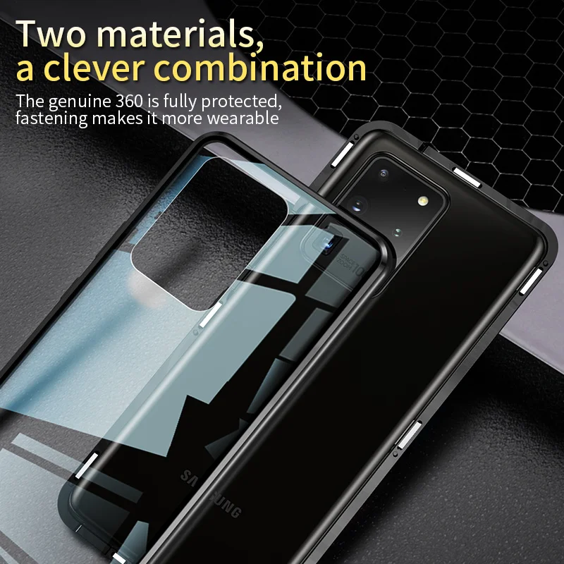Double Sided Glass Magnetic Case For Samsung Galaxy A72 A52 A32 A12 A71 A51 A31 M31 M51 A70 A41 M21 A21 A8 A9 Protect Cover
Double Sided Glass Magnetic Case For Samsung Galaxy A72 A52 A32 A12 A71 A51 A31 M31 M51 A70 A41 M21 A21 A8 A9 Protect Cover