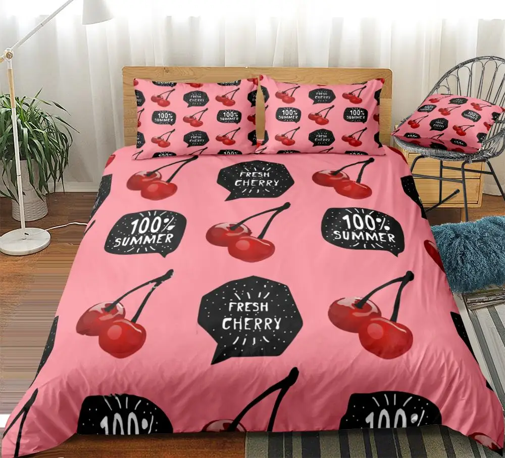 Fruits Duvet Cover Set Cherry Bedding Kids Girls Pink Fruits Quilt Cover Queen Home Textiles Pink Bed Set Fruits 3pcs Dropship
Fruits Duvet Cover Set Cherry Bedding Kids Girls Pink Fruits Quilt Cover Queen Home Textiles Pink Bed Set Fruits 3pcs Dropship