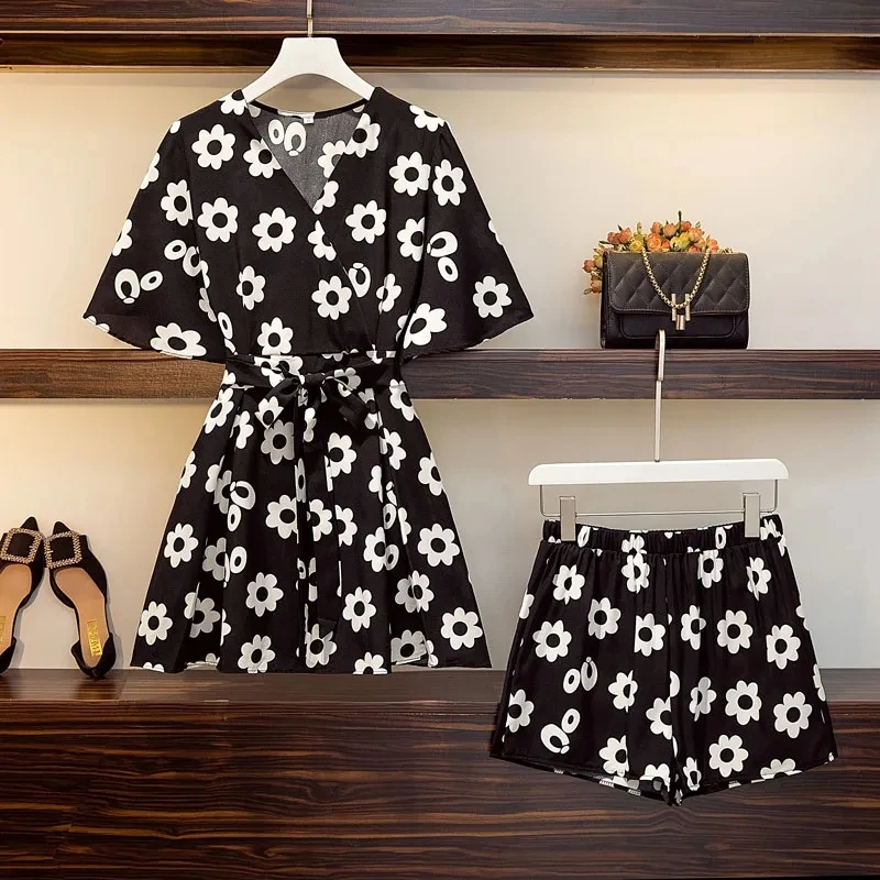 2021 Newest Two Piece Set V-Neck Pullover Girls Sets Casual Summer Plus Size Chiffon Comfortable Women Sets
2021 Newest Two Piece Set V-Neck Pullover Girls Sets Casual Summer Plus Size Chiffon Comfortable Women Sets