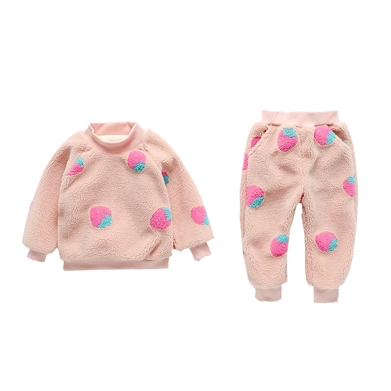 Girls' Strawberry Fur Suit 2020 New Korean Style Winter Baby Cartoon Two-Piece Children's Clothing Fashion
Girls' Strawberry Fur Suit 2020 New Korean Style Winter Baby Cartoon Two-Piece Children's Clothing Fashion