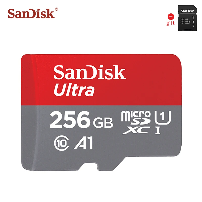 

SanDisk A1 Micro SD Card 256GB 200GB 128GB 64GB 32GB 16GB Class 10 memory card flash cards Microsd tf card with free adapter