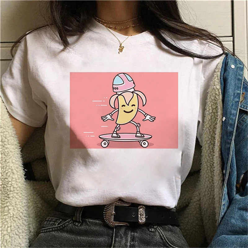 Women cartoon Banana Printed T shirt Women Short Sleeve Summer Lady Tops T-Shirt Harajuku Short Sleeve Fun Ulzzang T-Shirt
Women cartoon Banana Printed T shirt Women Short Sleeve Summer Lady Tops T-Shirt Harajuku Short Sleeve Fun Ulzzang T-Shirt