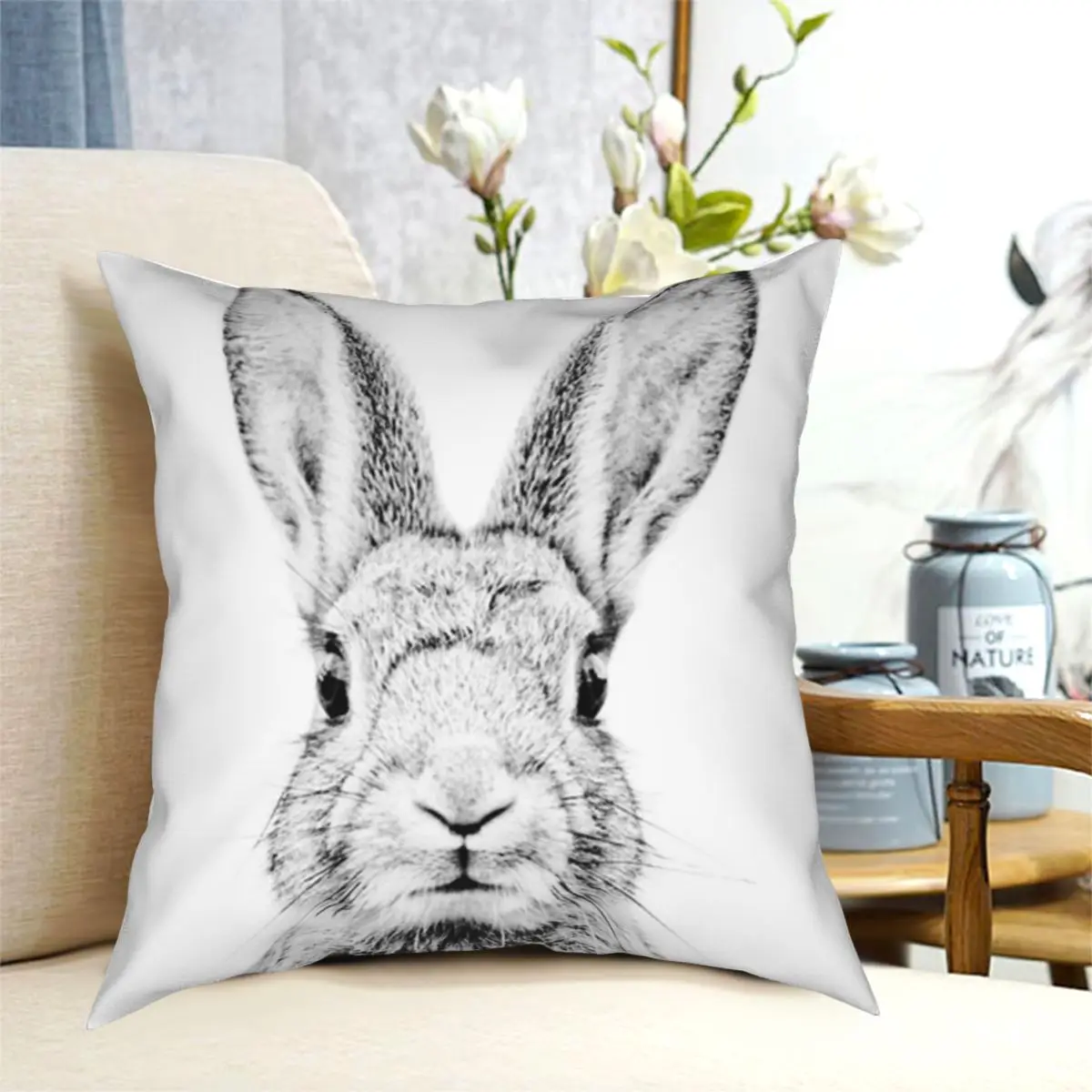 Vintage Bunny Square Pillowcase Polyester Printed Zip Decorative Home Cushion Cover Wholesale 45*45cm 
Vintage Bunny Square Pillowcase Polyester Printed Zip Decorative Home Cushion Cover Wholesale 45*45cm