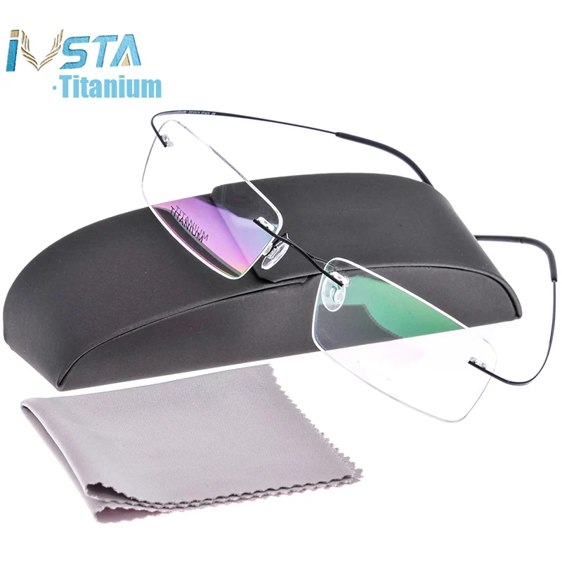 IVSTA Silh shile Logo with box Titanium Glasses Men Frame Myopia Rimless Optical Frame Women Prescription Pink Silver
IVSTA Silh shile Logo with box Titanium Glasses Men Frame Myopia Rimless Optical Frame Women Prescription Pink Silver