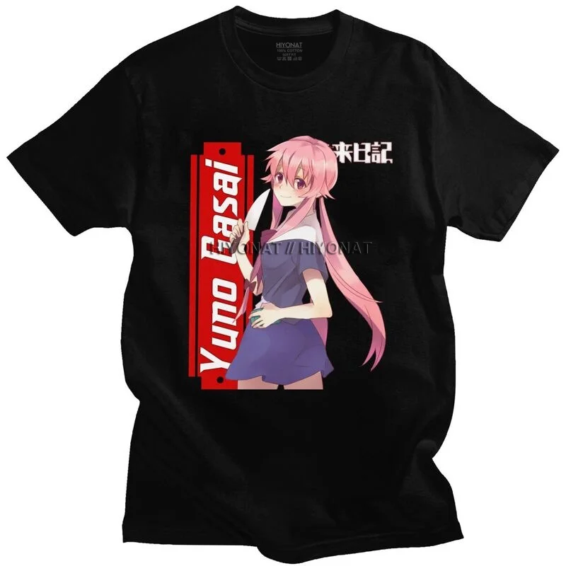 Fashion Sanguinari Side Yuno Gasai T Shirt Men Short Sleeve Manga Future Diary Mirai Nikki T-shirt Graphic Tee Top Cotton Tshirt
Fashion Sanguinari Side Yuno Gasai T Shirt Men Short Sleeve Manga Future Diary Mirai Nikki T-shirt Graphic Tee Top Cotton Tshirt