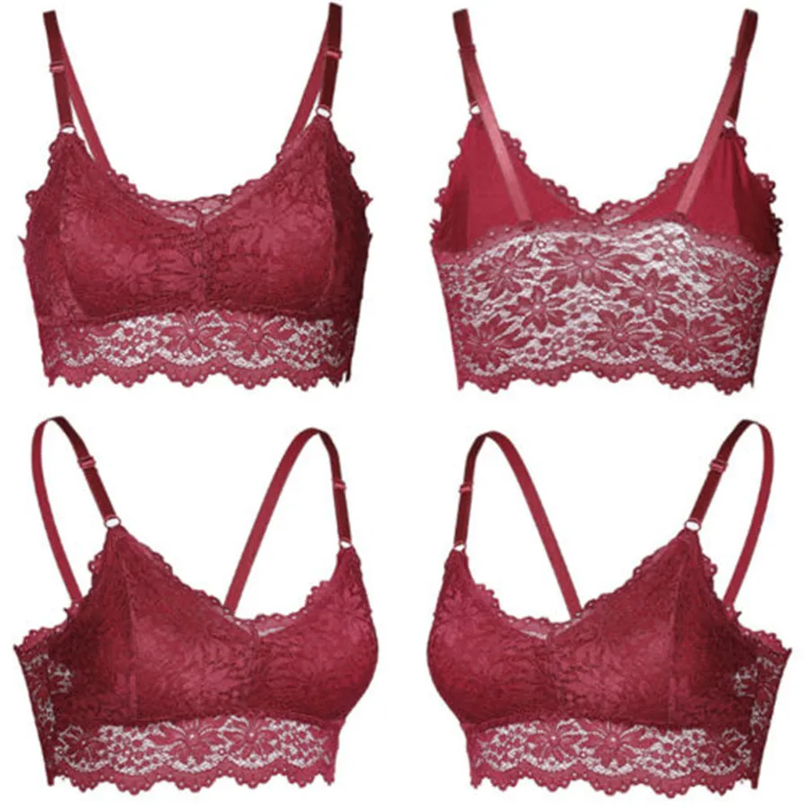 2019 HOT SALE Women's Sexy Floral Lace Sleeveless Strappy Bralette Halter Bustier Vest Crop Tops Bra Lingerie Sexy Lady Camis
2019 HOT SALE Women's Sexy Floral Lace Sleeveless Strappy Bralette Halter Bustier Vest Crop Tops Bra Lingerie Sexy Lady Camis