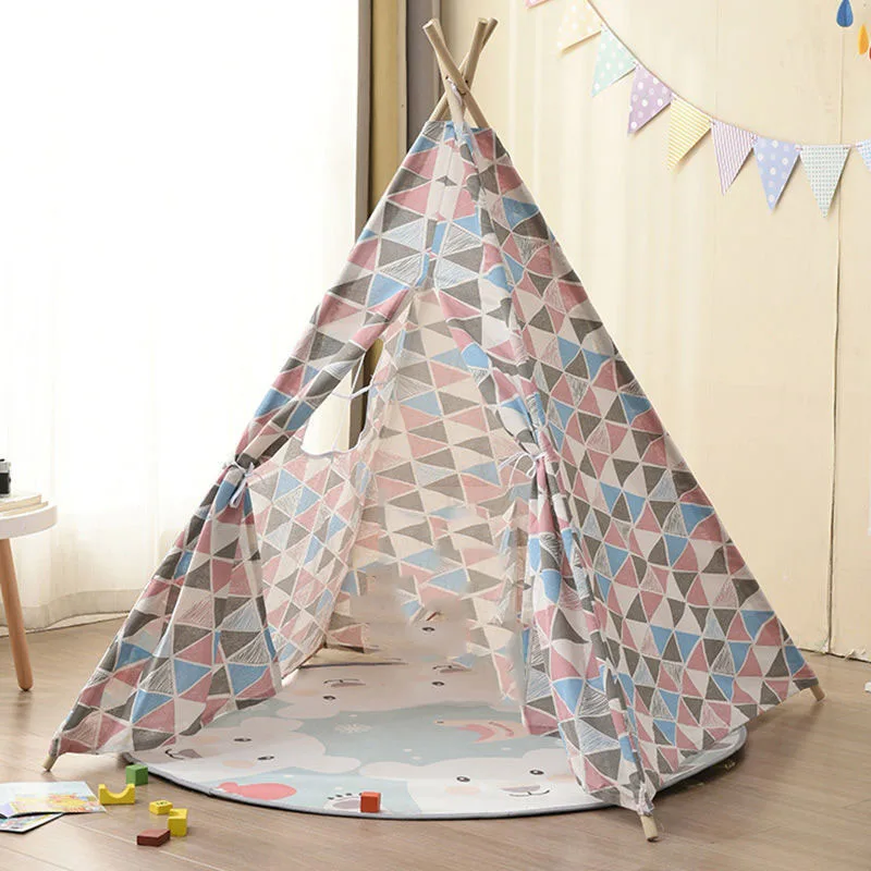1.3M Children's Tent House Portable Kids Large Tipi Infantil Indian Cotton Canvas Castle Baby Hut Child Little Wigwam Play Tent
1.3M Children's Tent House Portable Kids Large Tipi Infantil Indian Cotton Canvas Castle Baby Hut Child Little Wigwam Play Tent
