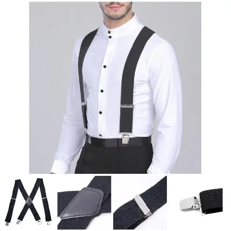 50mm Wide Elastic Adjustable Men Trouser Braces Suspenders X Shape with Strong Metal Clips
50mm Wide Elastic Adjustable Men Trouser Braces Suspenders X Shape with Strong Metal Clips