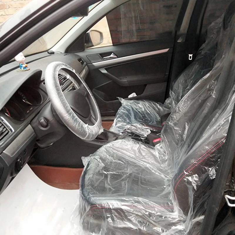 100PCS Disposable Plastic Car Van Seat Covers Vehicle Cover Valet Roll Protective
100PCS Disposable Plastic Car Van Seat Covers Vehicle Cover Valet Roll Protective