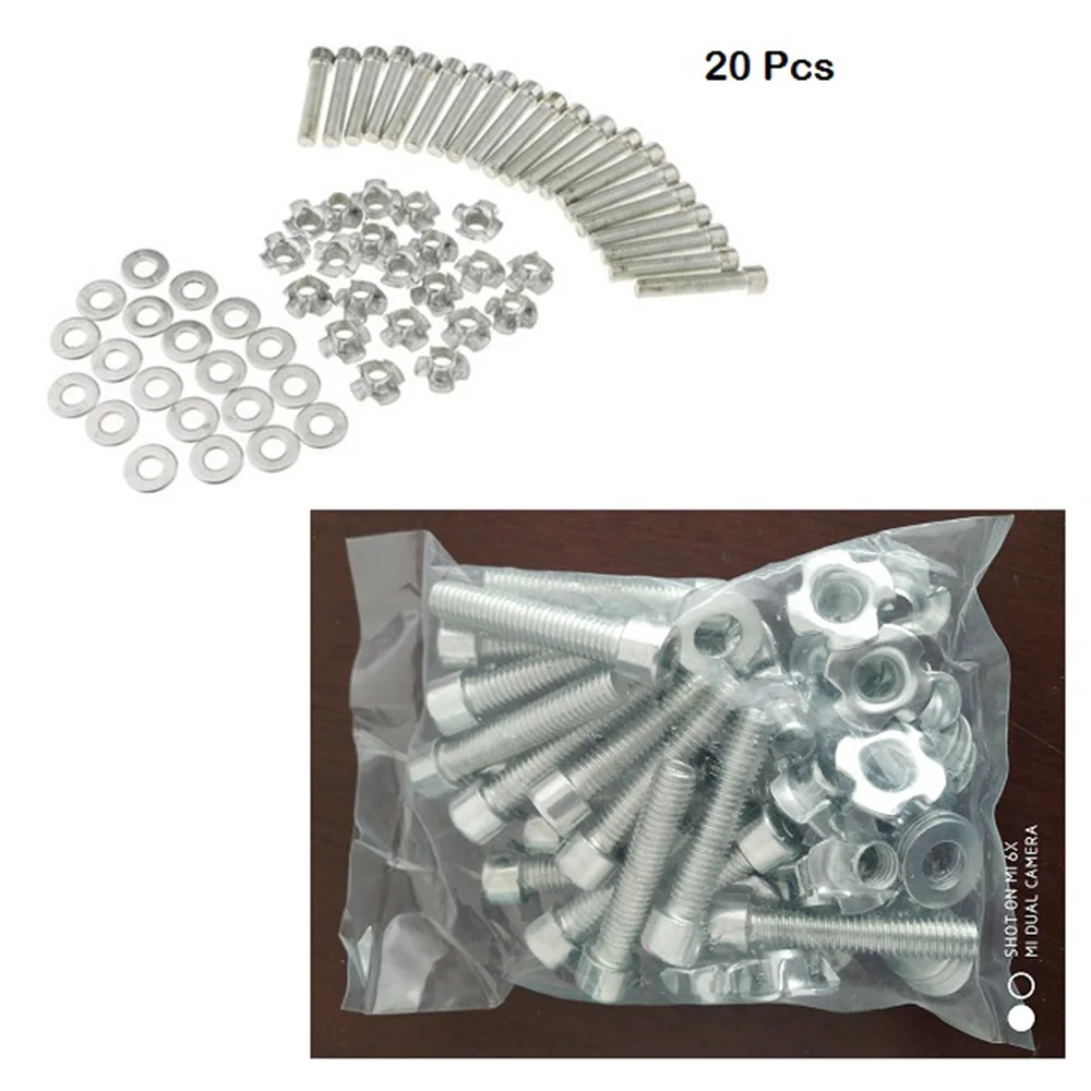 20Pcs Hardware Screws for 10Pcs Climbing Rock Wall Stones Hand Feet Holds Grip Kits Screw Set Climbing Rock Accessories
20Pcs Hardware Screws for 10Pcs Climbing Rock Wall Stones Hand Feet Holds Grip Kits Screw Set Climbing Rock Accessories
