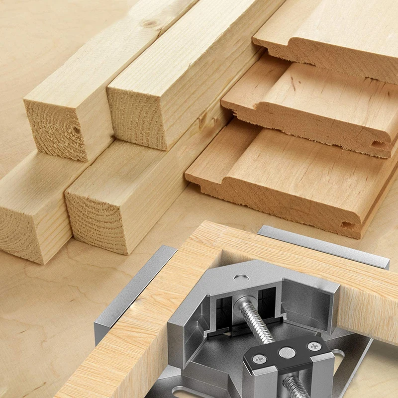 Aluminum Alloy Corner Clamp 90 Degree Right Angle Clip Tool Single Handle Clamps Woodworking Frame Right Angle Folder 1Piece
Aluminum Alloy Corner Clamp 90 Degree Right Angle Clip Tool Single Handle Clamps Woodworking Frame Right Angle Folder 1Piece