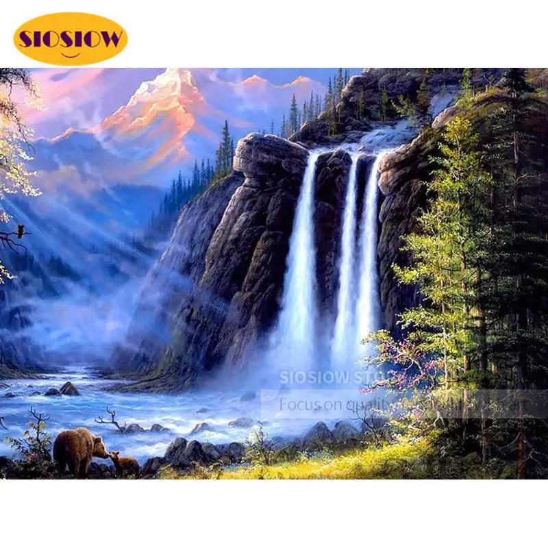 Алмазная живопись «Горный пейзаж», вышивка крестиком, полноразмерная картина с изображением водопада, Декор для дома, гостиной
Алмазная живопись «Горный пейзаж», вышивка крестиком, полноразмерная картина с изображением водопада, Декор для дома, гостиной