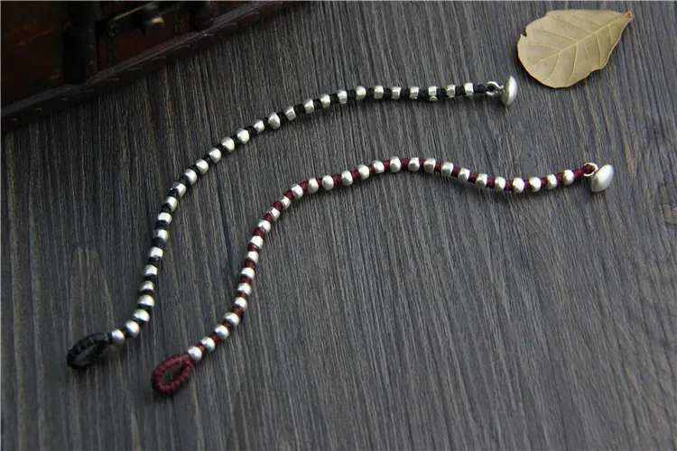 100% S925 Sterling Silver colour Hand-woven Wax Rope Bracelet for Women And Men Coupon Jewelry Fashion Brand Accessories gift
100% S925 Sterling Silver colour Hand-woven Wax Rope Bracelet for Women And Men Coupon Jewelry Fashion Brand Accessories gift