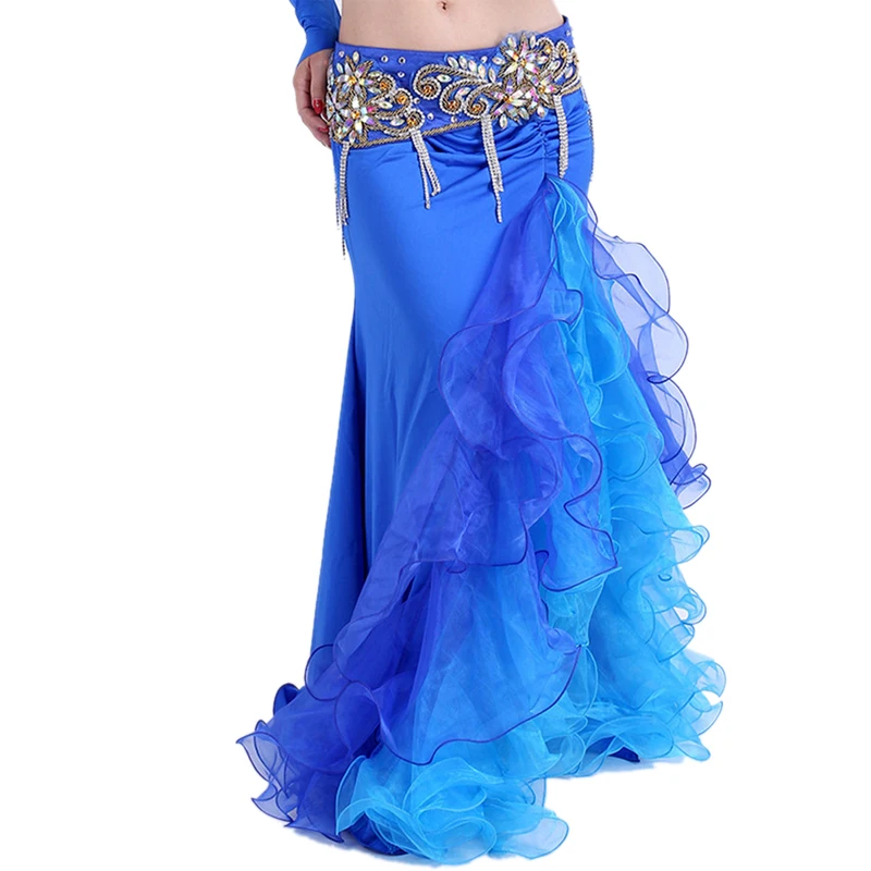 Belly Dance Skirt Women Professional Belly Dance Costume Waves Skirt Ladies Split Bellydance Skirt Dance Wear Match Colors 7
Belly Dance Skirt Women Professional Belly Dance Costume Waves Skirt Ladies Split Bellydance Skirt Dance Wear Match Colors 7