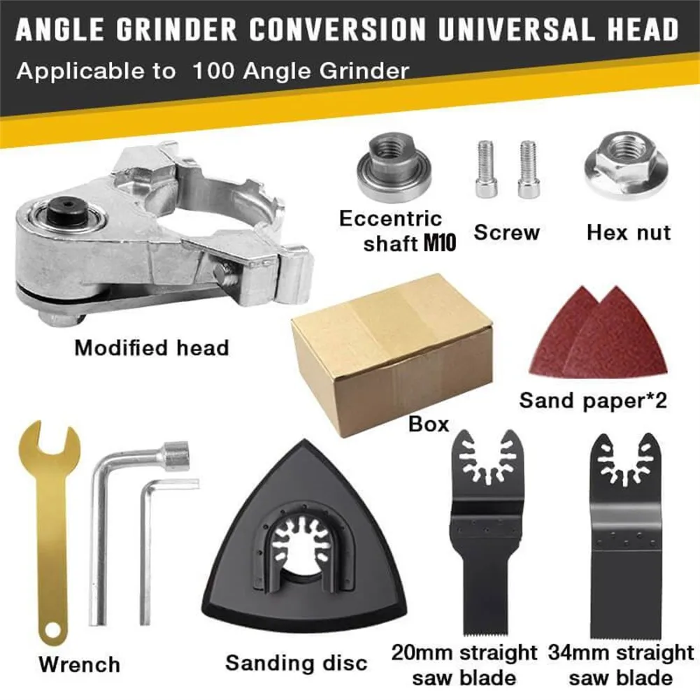 Angle Grinder To Grooving Machine For M10 Universal Head Electric Head Adapter Wood/metal Cutting Power Tools Kit With Wrench
Angle Grinder To Grooving Machine For M10 Universal Head Electric Head Adapter Wood/metal Cutting Power Tools Kit With Wrench