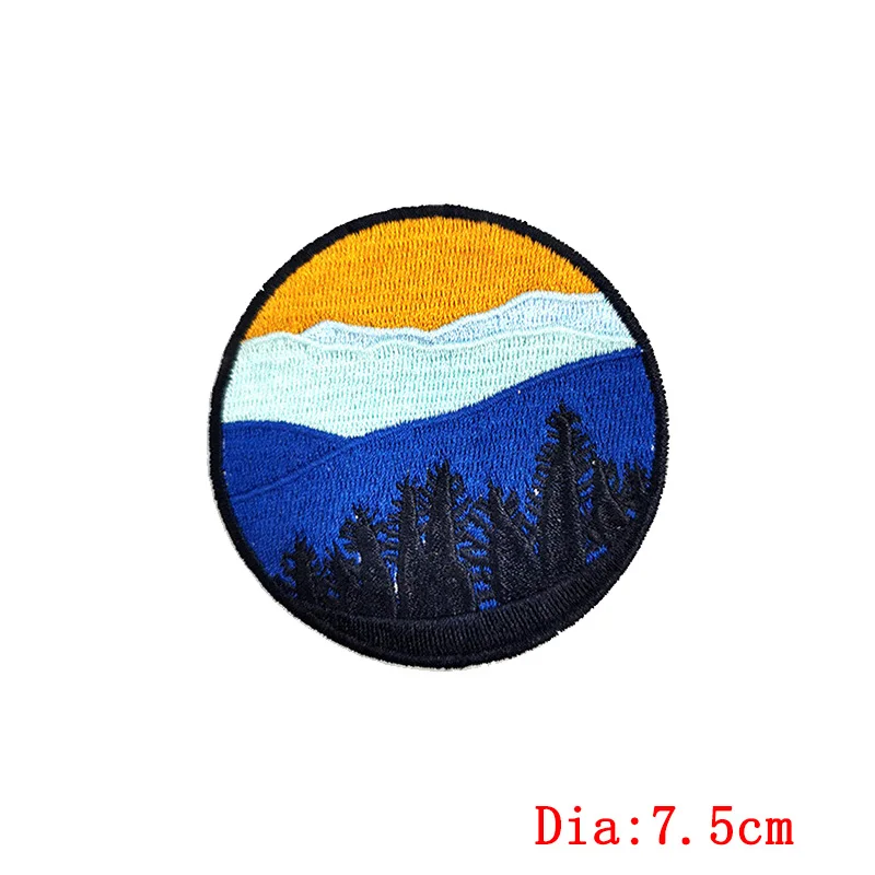 Mountain Adventure Patches Iron On Patch For Clothing Wilderness Embroidered Patches For Clothes Appliques For T-shirt Badges 
Mountain Adventure Patches Iron On Patch For Clothing Wilderness Embroidered Patches For Clothes Appliques For T-shirt Badges