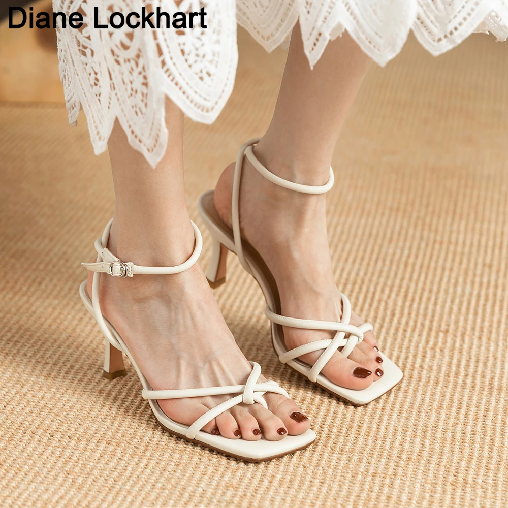Gladiator Strappy Sandals Thin High Heels Best Street Females Square Head Clip-On Sandal Women Narrow Band Party Dress Shoes 41
Gladiator Strappy Sandals Thin High Heels Best Street Females Square Head Clip-On Sandal Women Narrow Band Party Dress Shoes 41