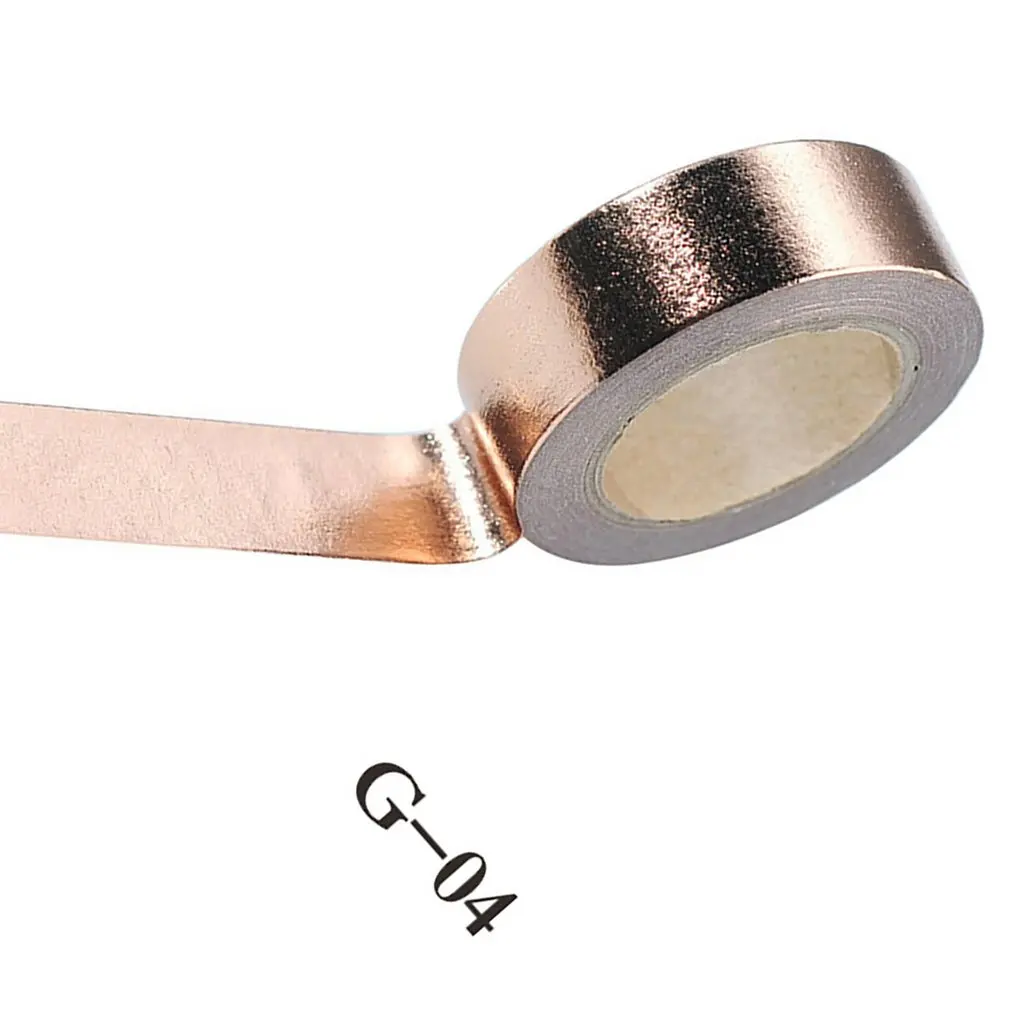 15mm*10m Gold Foil Washi Tape Silver/Gold/Bronze/Rose/Green Color Japanese Kawaii DIY Scrapbooking Tools Masking Tape
15mm*10m Gold Foil Washi Tape Silver/Gold/Bronze/Rose/Green Color Japanese Kawaii DIY Scrapbooking Tools Masking Tape