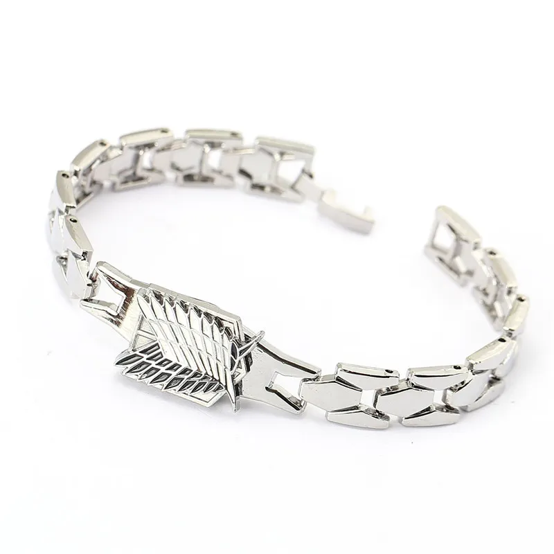 J Store Souvenir Attack on Titans Wings of Liberty Alloy Bracelets for Men Women Anime Cosplay Survey Corps Bracelet
J Store Souvenir Attack on Titans Wings of Liberty Alloy Bracelets for Men Women Anime Cosplay Survey Corps Bracelet