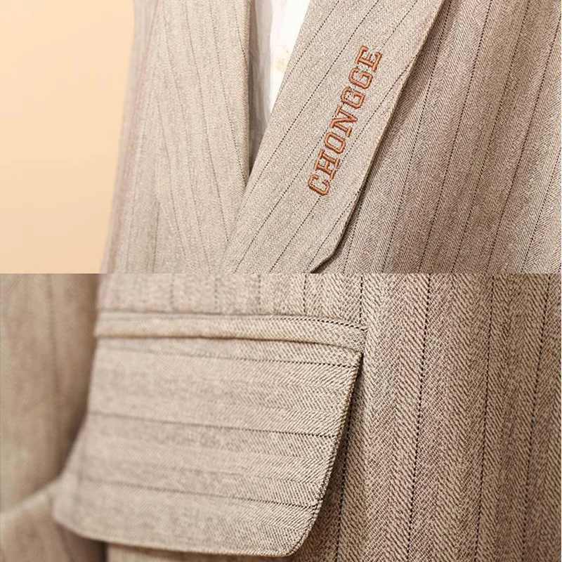 Vintage Stripe Letter Embroidery Blazer Women Spring Street Fashion Long Sleeve Suit Jacket Oversized Wild Ulzzang Student Coats
Vintage Stripe Letter Embroidery Blazer Women Spring Street Fashion Long Sleeve Suit Jacket Oversized Wild Ulzzang Student Coats