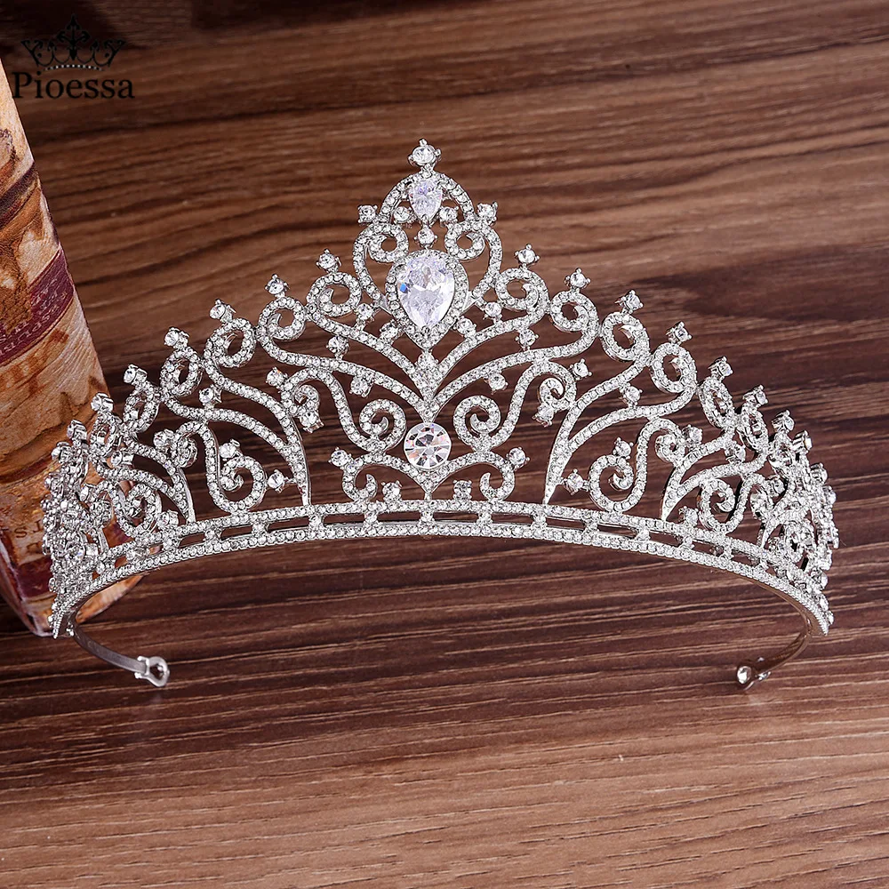 Pioessa New Top Quality European Brides Gold Flower Zircon Hairbands Crystal Tiara Crowns Wedding Hair Accessories Birthday Gift
Pioessa New Top Quality European Brides Gold Flower Zircon Hairbands Crystal Tiara Crowns Wedding Hair Accessories Birthday Gift