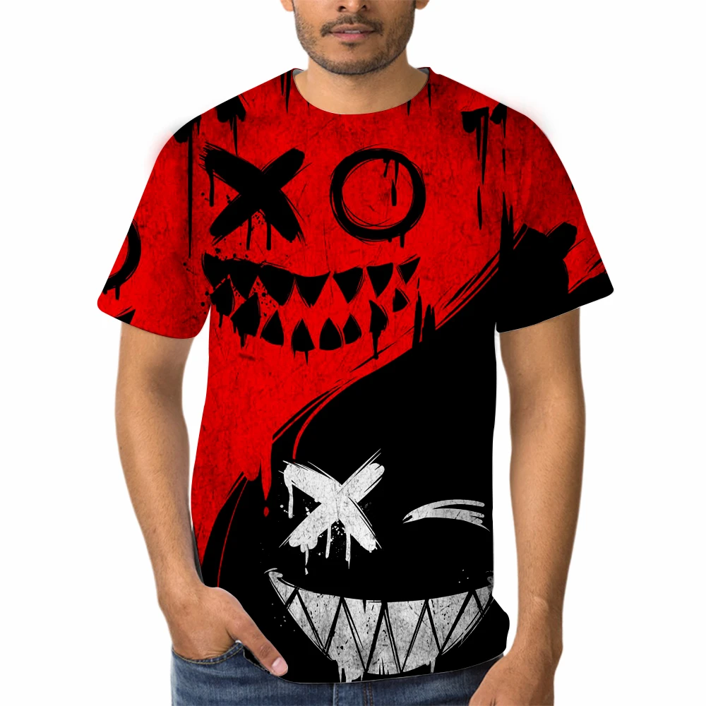 Футболка Xoxo-Devil оверсайз с 3d принтом, Мужская Уличная Повседневная одежда с круглым вырезом и короткими рукавами, популярная летняя футболка из полиэстера
Футболка Xoxo-Devil оверсайз с 3d принтом, Мужская Уличная Повседневная одежда с круглым вырезом и короткими рукавами, популярная летняя футболка из полиэстера