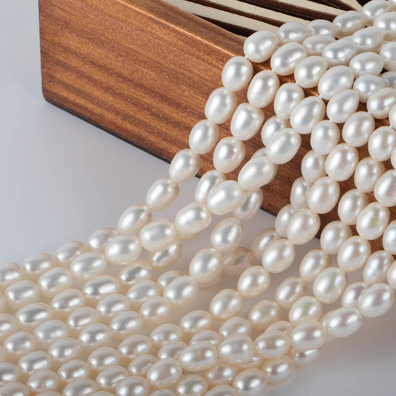 Natural Freshwatre Pearl Losse Beads Rice Shape For DIY Bracelet Necklace Making Jewelry 14.9inch Strand
Natural Freshwatre Pearl Losse Beads Rice Shape For DIY Bracelet Necklace Making Jewelry 14.9inch Strand