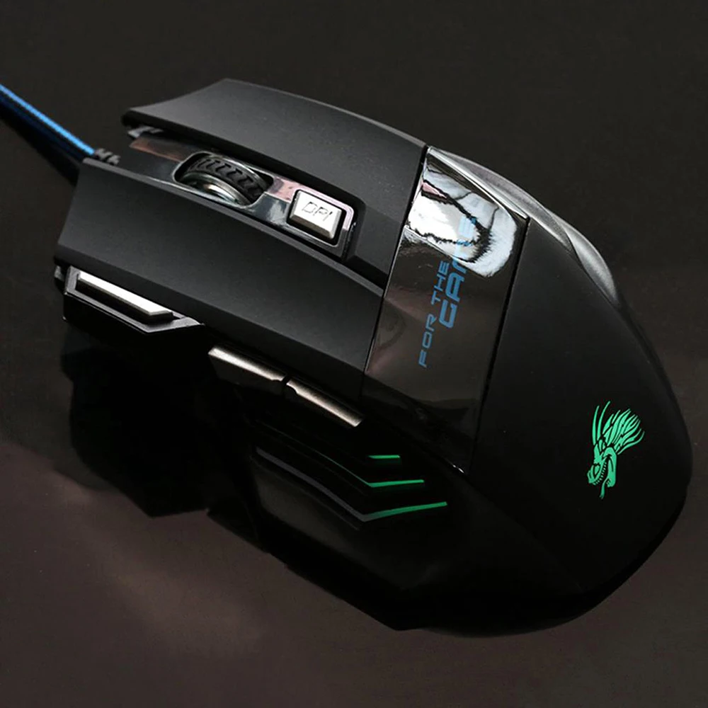 Gaming Mouse 7 Buttons LED Backlight Optical Luminous 5500 DPI USB Wired Mice For PUBG LOL CSGO Gamer Notebook Computer Office
Gaming Mouse 7 Buttons LED Backlight Optical Luminous 5500 DPI USB Wired Mice For PUBG LOL CSGO Gamer Notebook Computer Office