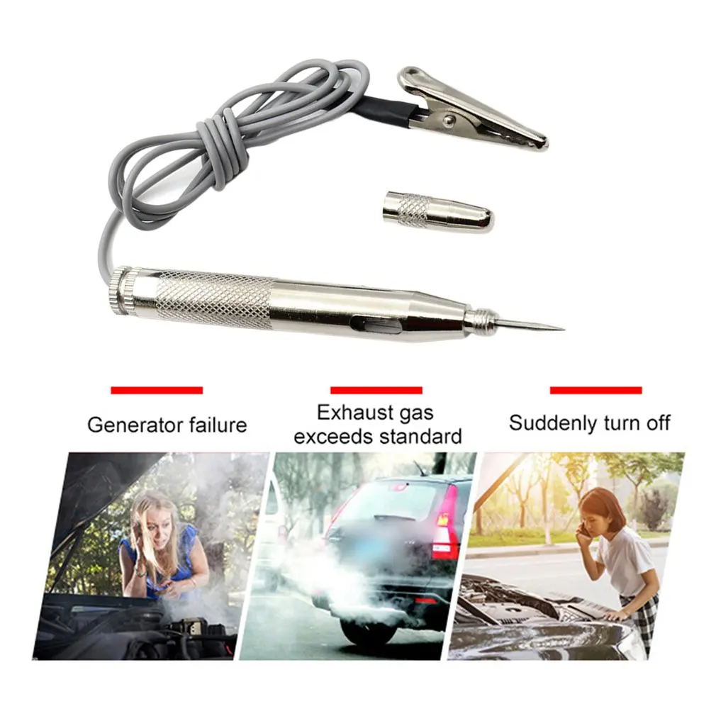 HL-5915 DC 6V 12V 24V Light Probe Test Lamp Car Light Circuit Tester Lamp Voltage Test Pen Detector Copper 2020 New
HL-5915 DC 6V 12V 24V Light Probe Test Lamp Car Light Circuit Tester Lamp Voltage Test Pen Detector Copper 2020 New