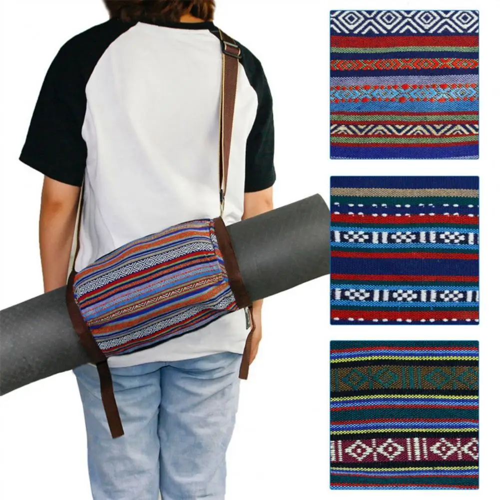 Yoga Bag Bohemian Style Large Capacity Polyester Retro Adjustable Buckle Shoulder Bag for Gym
Yoga Bag Bohemian Style Large Capacity Polyester Retro Adjustable Buckle Shoulder Bag for Gym