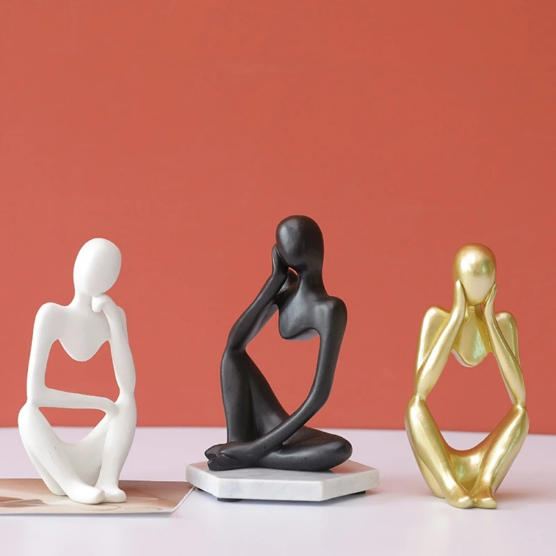 Nordic Abstract Thinker Sculpture Resin Creative Figurine Ornament Modern Abstract Art Statue Office Home Decoration Accessories
Nordic Abstract Thinker Sculpture Resin Creative Figurine Ornament Modern Abstract Art Statue Office Home Decoration Accessories