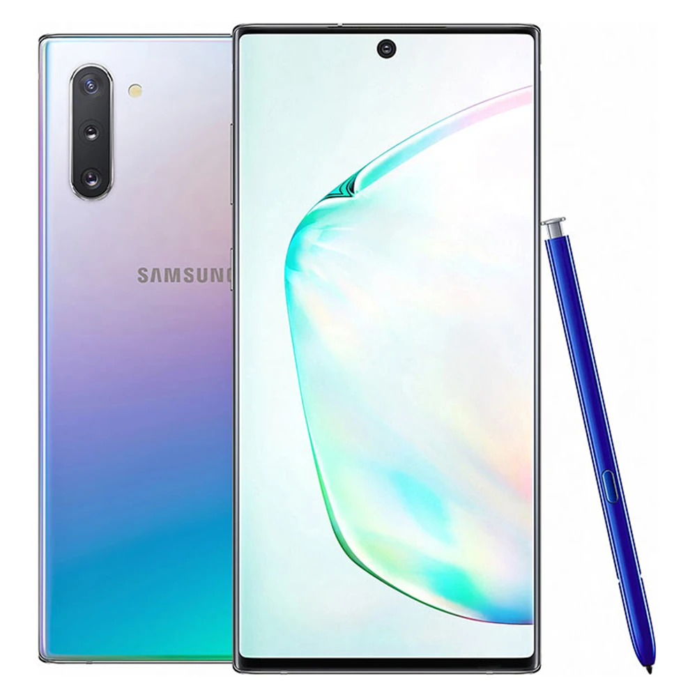 Samsung Galaxy Note10 смартфон с 6 3-дюймовым дисплеем восьмиядерным процессором ОЗУ 12 Гб